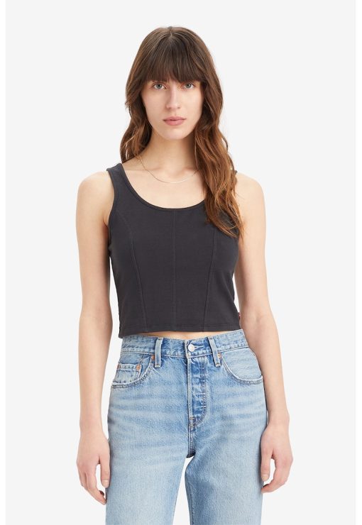 Top crop slim fit Mars-FEMEI/IMBRACAMINTE/Tricouri si maiouri-IMBRACAMINTE/Tricouri si maiouri
