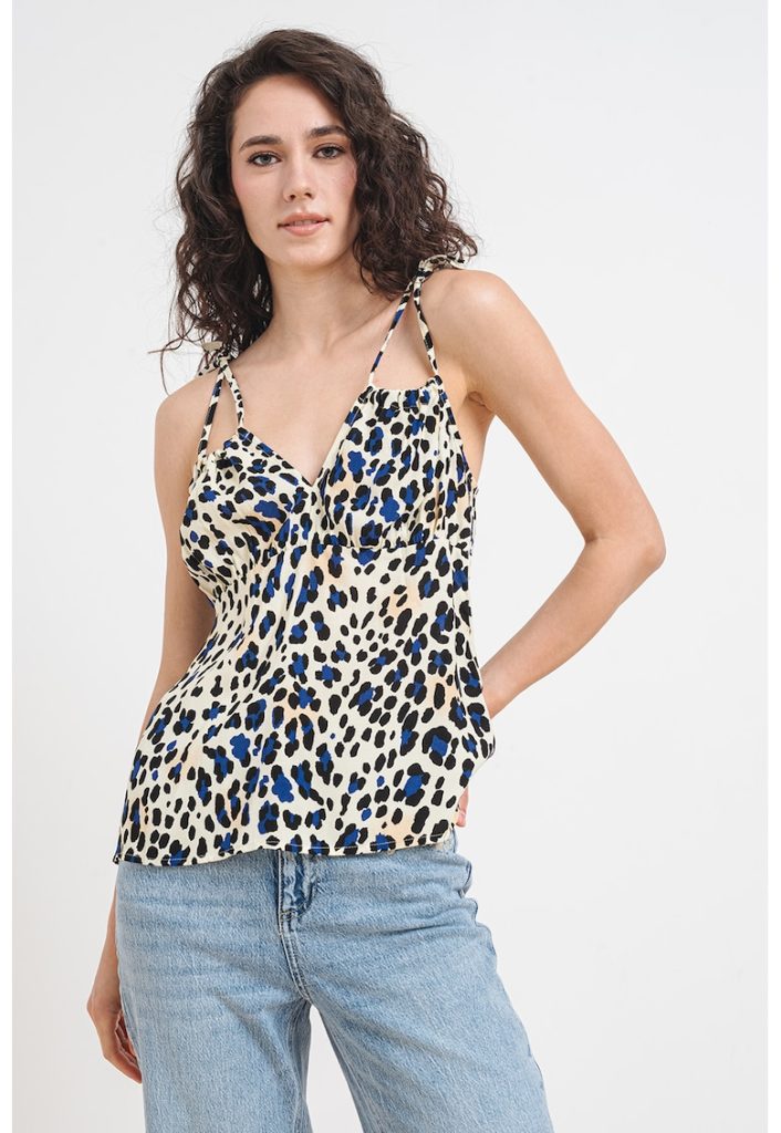 Top cu animal print Jasmin-FEMEI/IMBRACAMINTE/Tricouri si maiouri-IMBRACAMINTE/Tricouri si maiouri