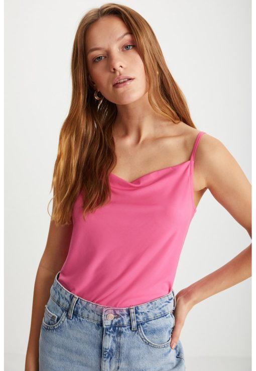 Top cu bretele inguste-FEMEI/IMBRACAMINTE/Bluze-IMBRACAMINTE/Bluze