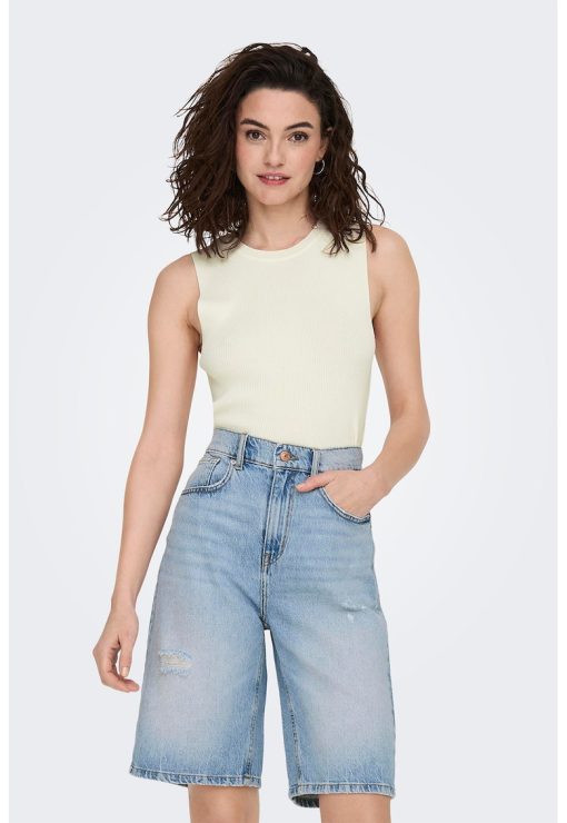 Top regular fit tricotat-FEMEI/IMBRACAMINTE/Tricouri si maiouri-IMBRACAMINTE/Tricouri si maiouri
