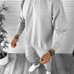 Trening barbati gri deschis pantaloni + hanorac  B5927 P19-4.1-Trening