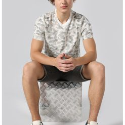 Tricou Cu Maneca Scurta De Barbati Alb Regular Fit 656588-BARBATI/IMBRACAMINTE/Tricouri si maiouri-IMBRACAMINTE/Tricouri si maiouri