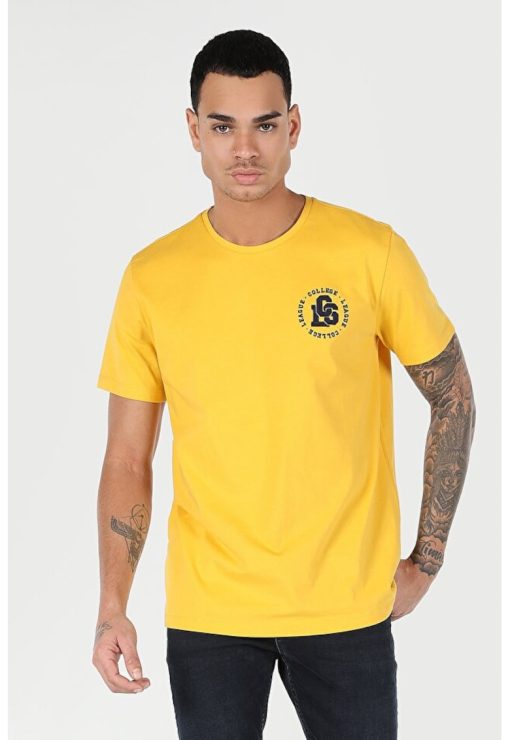 Tricou Cu Maneca Scurta De Barbati Safran-BARBATI/IMBRACAMINTE/Tricouri si maiouri-IMBRACAMINTE/Tricouri si maiouri