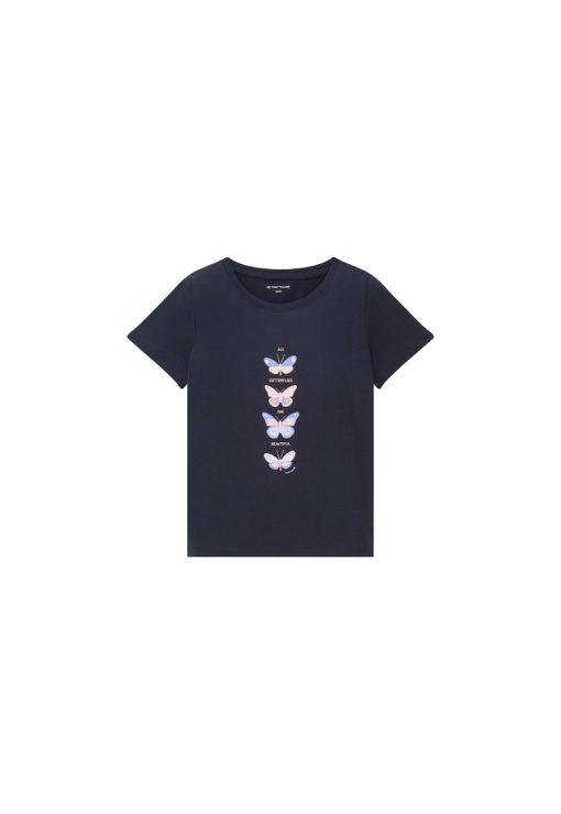 Tricou copii -  301923190 - Bumbac - Albastru-FETE/IMBRACAMINTE/Tricouri si maiouri-IMBRACAMINTE/Tricouri si maiouri