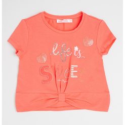 Tricou cu aplicatii din paiete-FETE/IMBRACAMINTE/Tricouri si maiouri-IMBRACAMINTE/Tricouri si maiouri