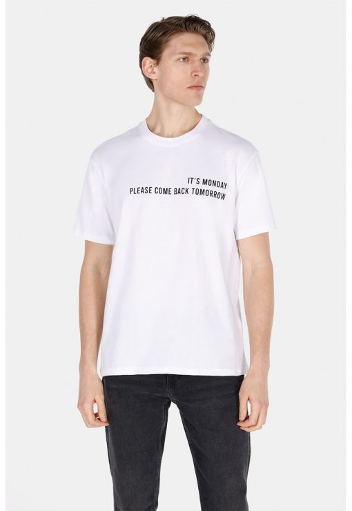 Tricou cu decolteu la baza gatului CL1073786-BARBATI/IMBRACAMINTE/Tricouri si maiouri-IMBRACAMINTE/Tricouri si maiouri