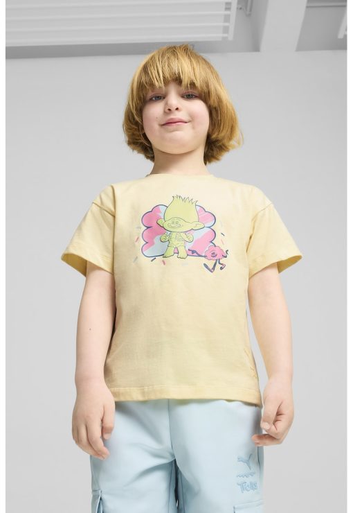 Tricou cu decolteu la baza gatului si imprimeu Trolls-BAIETI/IMBRACAMINTE/Tricouri si maiouri-IMBRACAMINTE/Tricouri si maiouri