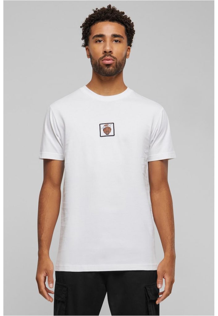Tricou cu decolteu la baza gatului si imprimeu discret-BARBATI/IMBRACAMINTE/Tricouri si maiouri-IMBRACAMINTE/Tricouri si maiouri