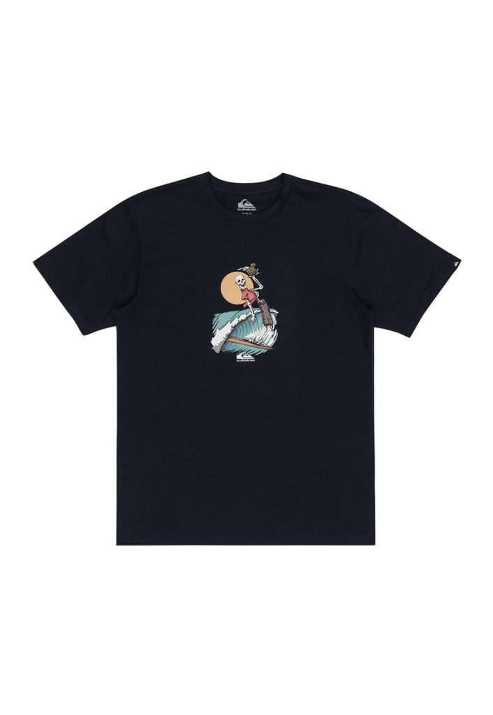 Tricou cu decolteu la baza gatului si imprimeu grafic-BARBATI/IMBRACAMINTE/Tricouri si maiouri-IMBRACAMINTE/Tricouri si maiouri
