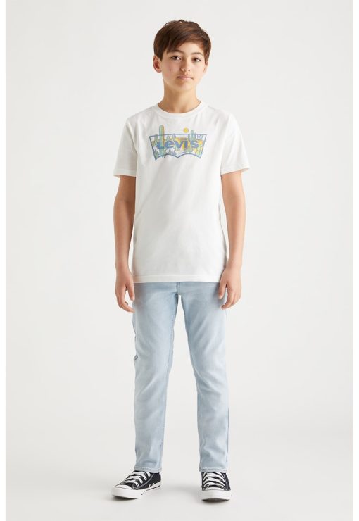 Tricou cu decolteu la baza gatului si imprimeu logo-BAIETI/IMBRACAMINTE/Tricouri si maiouri-IMBRACAMINTE/Tricouri si maiouri