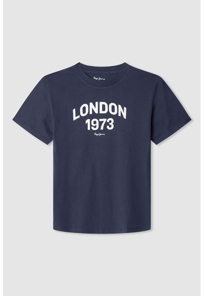 Tricou cu decolteu la baza gatului si logo-BAIETI/IMBRACAMINTE/Tricouri si maiouri-IMBRACAMINTE/Tricouri si maiouri