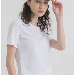 Tricou cu decolteu rotund-FEMEI/IMBRACAMINTE/Tricouri si maiouri-IMBRACAMINTE/Tricouri si maiouri