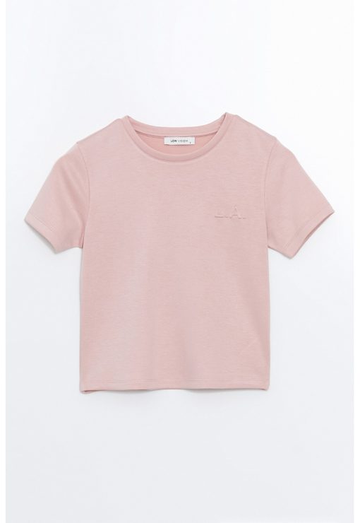 Tricou cu decolteu rotund-FEMEI/IMBRACAMINTE/Tricouri si maiouri-IMBRACAMINTE/Tricouri si maiouri