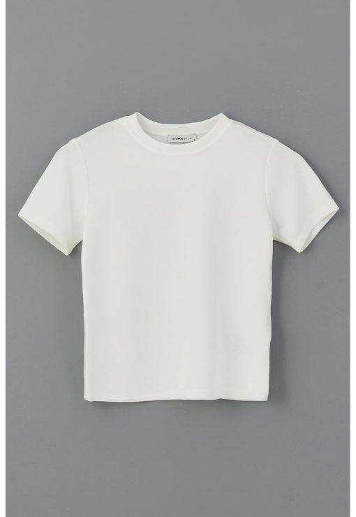 Tricou cu decolteu rotund-FEMEI/IMBRACAMINTE/Tricouri si maiouri-IMBRACAMINTE/Tricouri si maiouri
