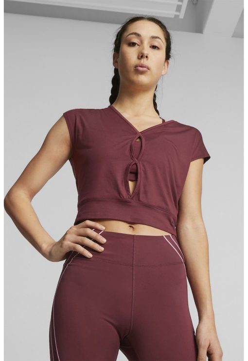 Tricou cu decupaje pe piept Studio Yogini Lite-FEMEI/IMBRACAMINTE/Tricouri si maiouri-IMBRACAMINTE/Tricouri si maiouri