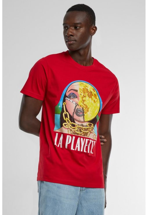 Tricou cu design grafic si decolteu la baza gatului-BARBATI/IMBRACAMINTE/Tricouri si maiouri-IMBRACAMINTE/Tricouri si maiouri