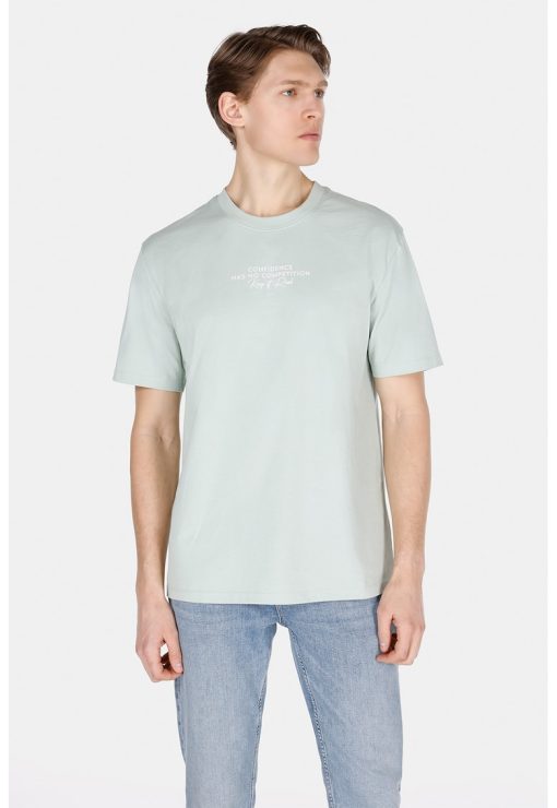 Tricou cu detaliu text-BARBATI/IMBRACAMINTE/Tricouri si maiouri-IMBRACAMINTE/Tricouri si maiouri