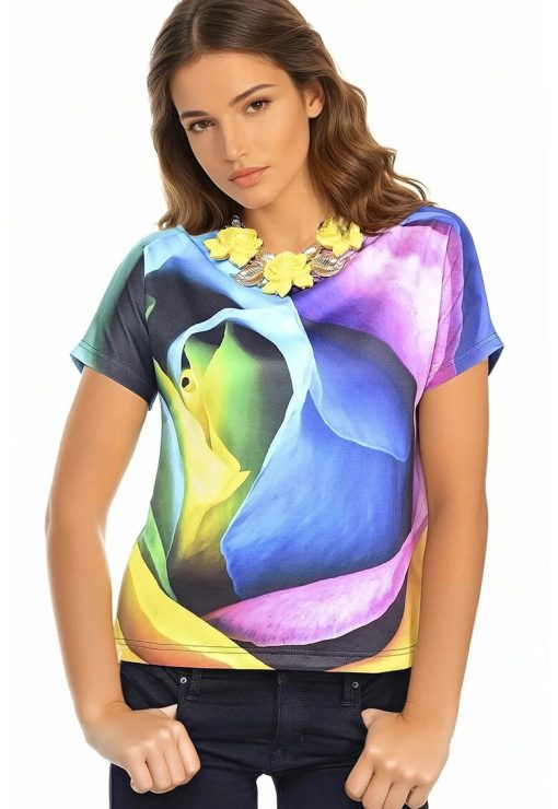 Tricou cu imprimeu-FEMEI/IMBRACAMINTE/Tricouri si maiouri-IMBRACAMINTE/Tricouri si maiouri
