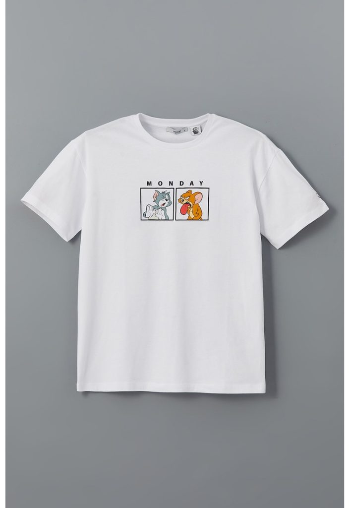 Tricou cu imprimeu Tom&Jerry-FEMEI/IMBRACAMINTE/Tricouri si maiouri-IMBRACAMINTE/Tricouri si maiouri