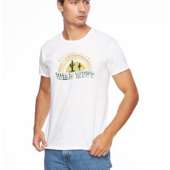 Tricou cu imprimeu frontal-BARBATI/IMBRACAMINTE/Tricouri si maiouri-IMBRACAMINTE/Tricouri si maiouri
