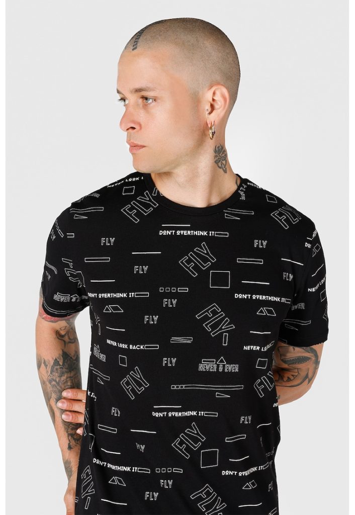 Tricou cu imprimeu grafic-BARBATI/IMBRACAMINTE/Tricouri si maiouri-IMBRACAMINTE/Tricouri si maiouri