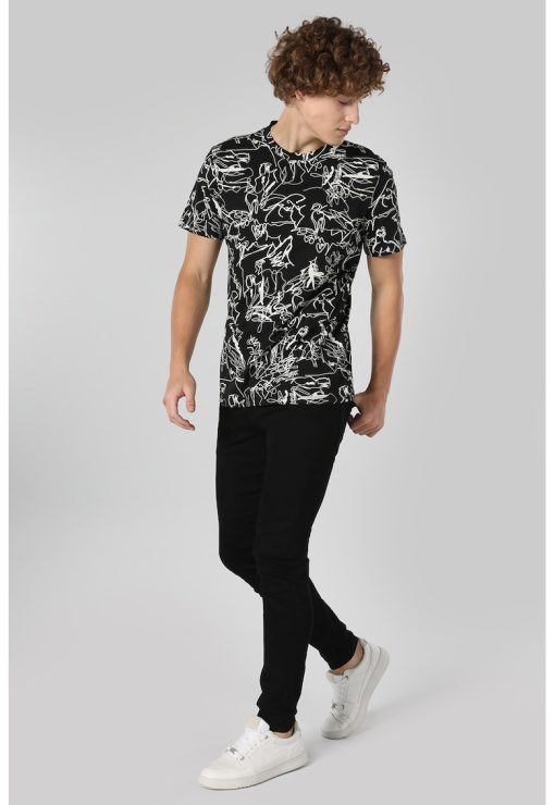 Tricou cu imprimeu grafic-BARBATI/IMBRACAMINTE/Tricouri si maiouri-IMBRACAMINTE/Tricouri si maiouri