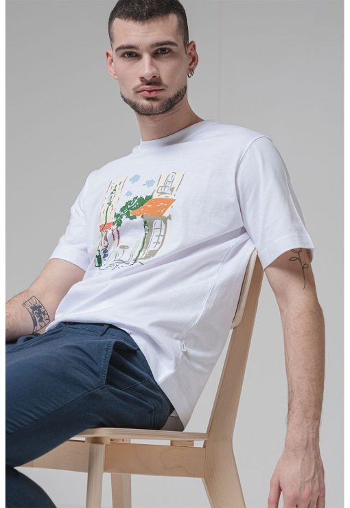 Tricou cu imprimeu grafic-BARBATI/IMBRACAMINTE/Tricouri si maiouri-IMBRACAMINTE/Tricouri si maiouri