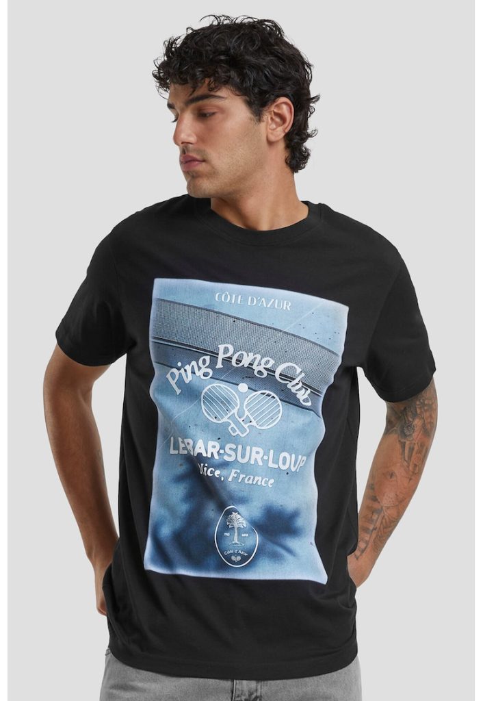 Tricou cu imprimeu grafic-BARBATI/IMBRACAMINTE/Tricouri si maiouri-IMBRACAMINTE/Tricouri si maiouri