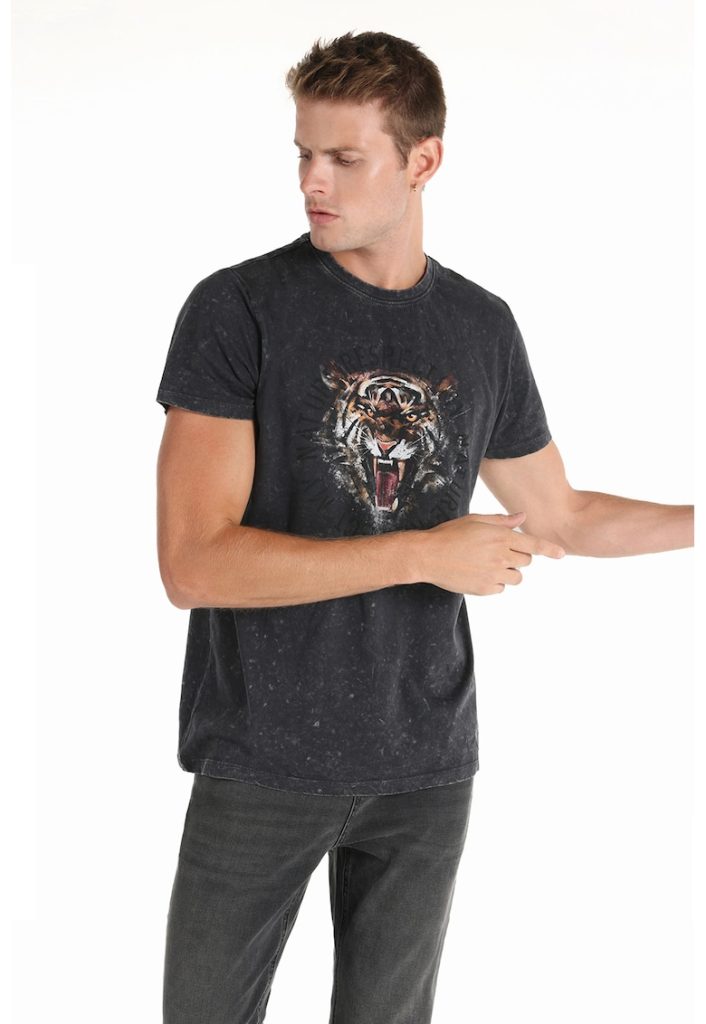 Tricou cu imprimeu grafic-BARBATI/IMBRACAMINTE/Tricouri si maiouri-IMBRACAMINTE/Tricouri si maiouri