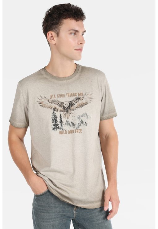 Tricou cu imprimeu grafic-BARBATI/IMBRACAMINTE/Tricouri si maiouri-IMBRACAMINTE/Tricouri si maiouri