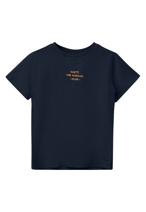 Tricou cu imprimeu grafic pe partea din spate-BAIETI/IMBRACAMINTE/Tricouri si maiouri-IMBRACAMINTE/Tricouri si maiouri