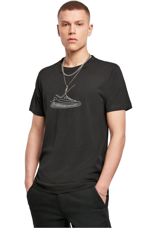 Tricou cu imprimeu grafic si decolteu la baza gatului-BARBATI/IMBRACAMINTE/Tricouri si maiouri-IMBRACAMINTE/Tricouri si maiouri