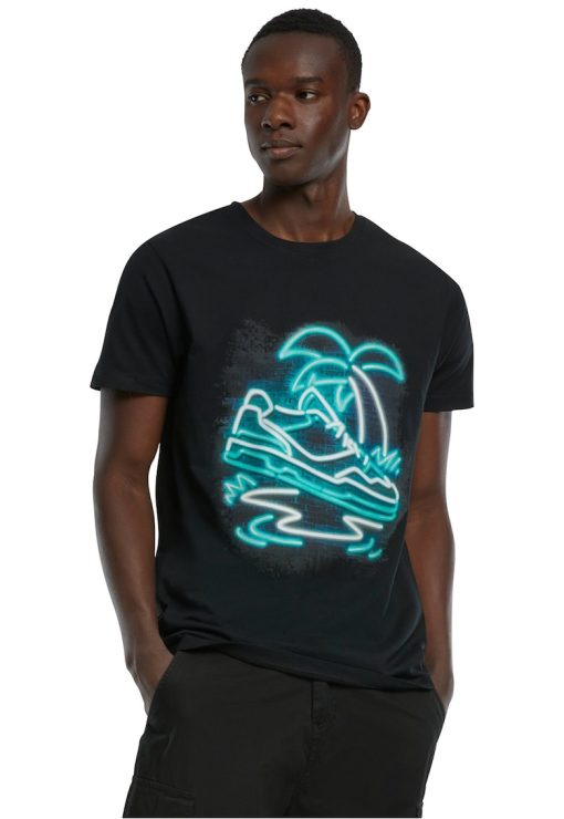 Tricou cu imprimeu grafic si decolteu la baza gatului-BARBATI/IMBRACAMINTE/Tricouri si maiouri-IMBRACAMINTE/Tricouri si maiouri