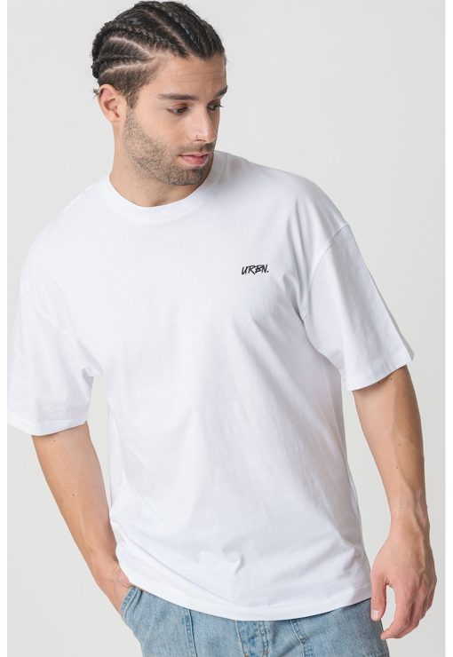 Tricou cu imprimeu pe partea din spate-BARBATI/IMBRACAMINTE/Tricouri si maiouri-IMBRACAMINTE/Tricouri si maiouri