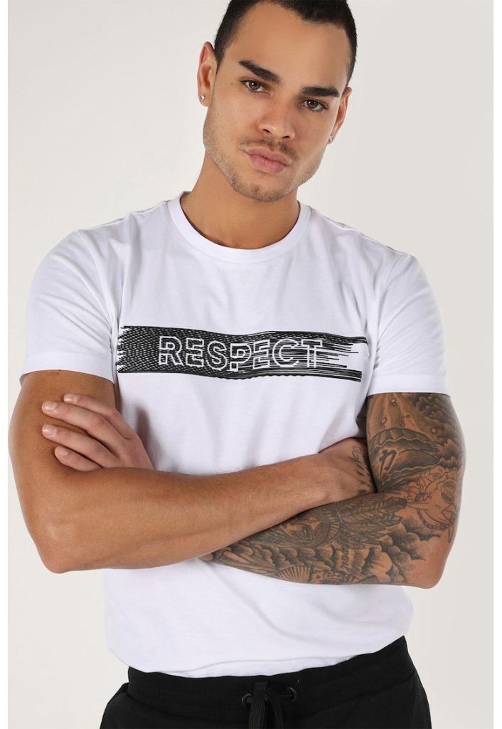 Tricou cu imprimeu text-BARBATI/IMBRACAMINTE/Tricouri si maiouri-IMBRACAMINTE/Tricouri si maiouri