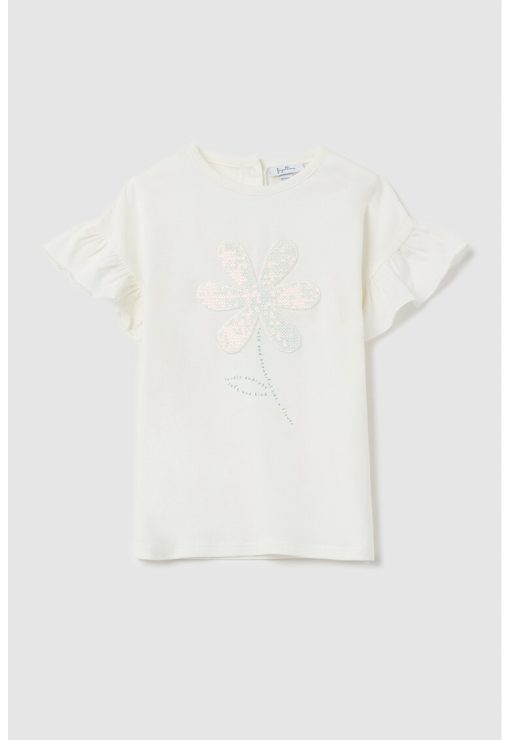 Tricou cu volane-FETE/IMBRACAMINTE/Tricouri si maiouri-IMBRACAMINTE/Tricouri si maiouri