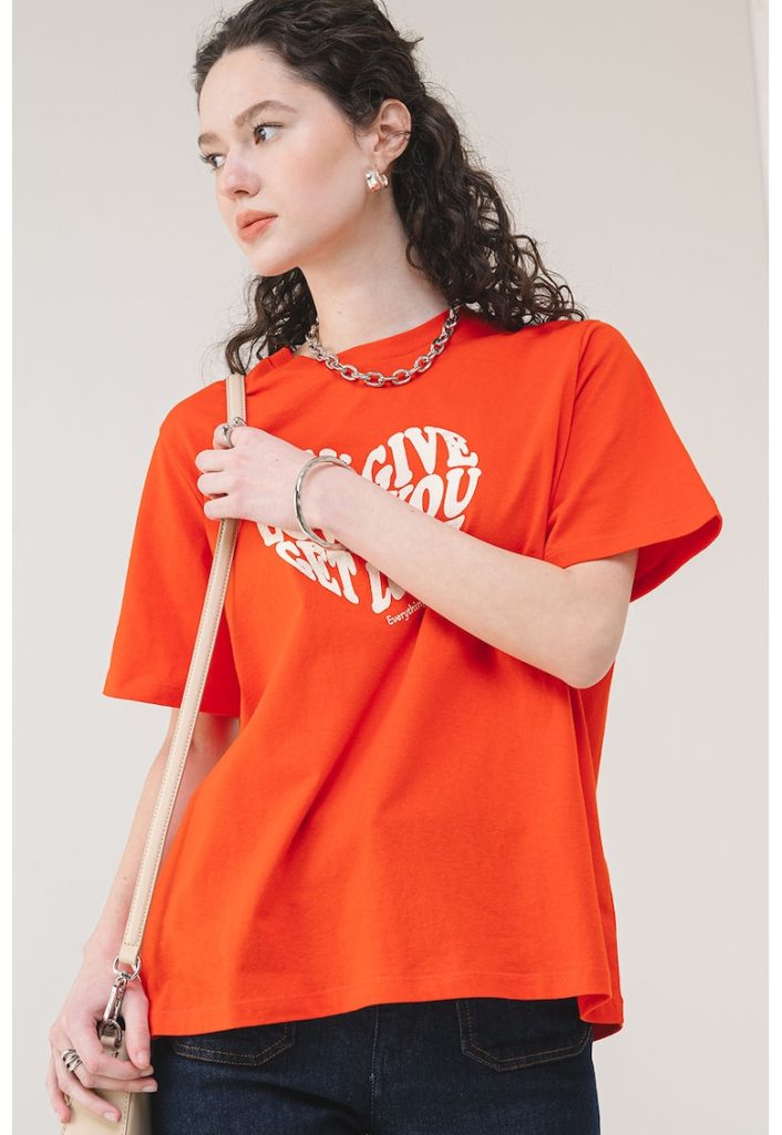Tricou de bumbac Valerie-FEMEI/IMBRACAMINTE/Tricouri si maiouri-IMBRACAMINTE/Tricouri si maiouri