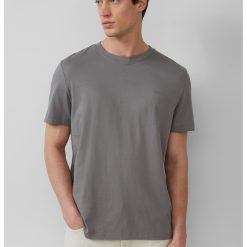 Tricou de bumbac cu decolteu la baza gatului-BARBATI/IMBRACAMINTE/Tricouri si maiouri-IMBRACAMINTE/Tricouri si maiouri