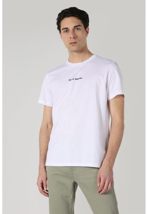Tricou de bumbac cu imprimeu-BARBATI/IMBRACAMINTE/Tricouri si maiouri-IMBRACAMINTE/Tricouri si maiouri