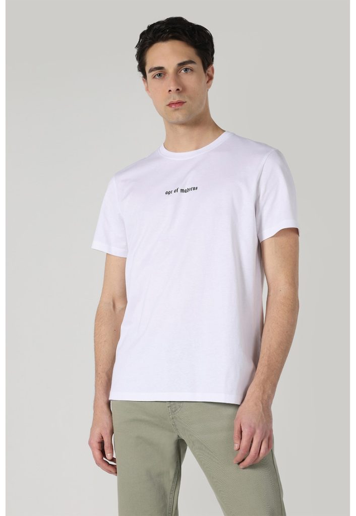 Tricou de bumbac cu imprimeu-BARBATI/IMBRACAMINTE/Tricouri si maiouri-IMBRACAMINTE/Tricouri si maiouri
