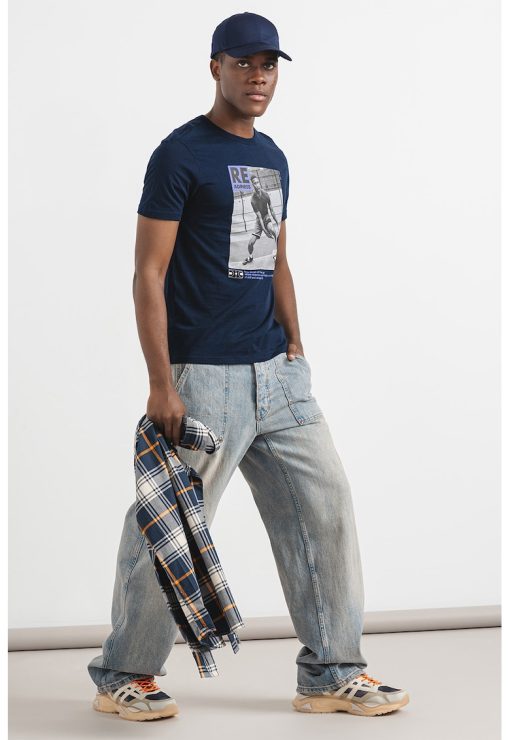 Tricou de bumbac cu imprimeu foto-BARBATI/IMBRACAMINTE/Tricouri si maiouri-IMBRACAMINTE/Tricouri si maiouri
