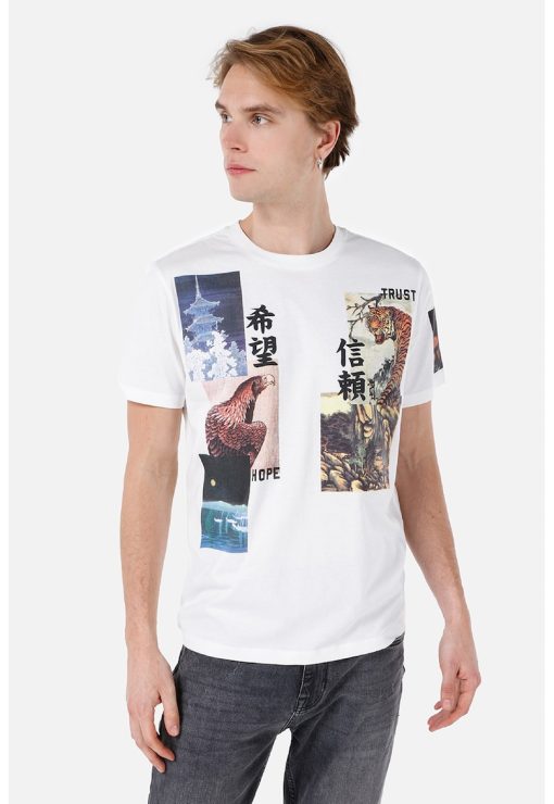 Tricou de bumbac cu imprimeu foto-BARBATI/IMBRACAMINTE/Tricouri si maiouri-IMBRACAMINTE/Tricouri si maiouri