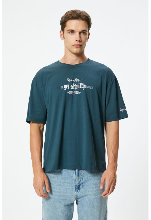 Tricou de bumbac cu imprimeu grafic-BARBATI/IMBRACAMINTE/Tricouri si maiouri-IMBRACAMINTE/Tricouri si maiouri