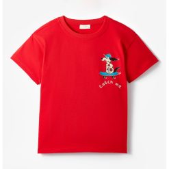 Tricou de bumbac cu imprimeu grafic-BAIETI/IMBRACAMINTE/Tricouri si maiouri-IMBRACAMINTE/Tricouri si maiouri