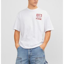 Tricou de bumbac cu imprimeu grafic pe spate-BARBATI/IMBRACAMINTE/Tricouri si maiouri-IMBRACAMINTE/Tricouri si maiouri