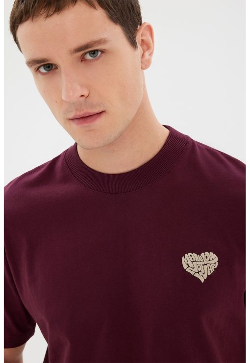 Tricou de bumbac cu imprimeu pe piept-BARBATI/IMBRACAMINTE/Tricouri si maiouri-IMBRACAMINTE/Tricouri si maiouri