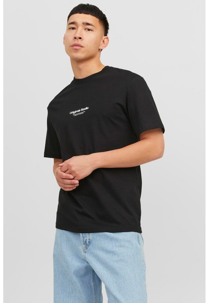Tricou de bumbac cu imprimeu text-BARBATI/IMBRACAMINTE/Tricouri si maiouri-IMBRACAMINTE/Tricouri si maiouri