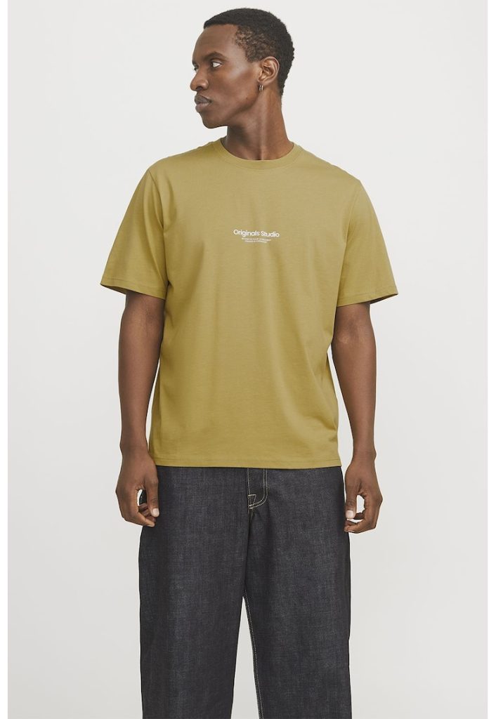 Tricou de bumbac cu imprimeu text-BARBATI/IMBRACAMINTE/Tricouri si maiouri-IMBRACAMINTE/Tricouri si maiouri