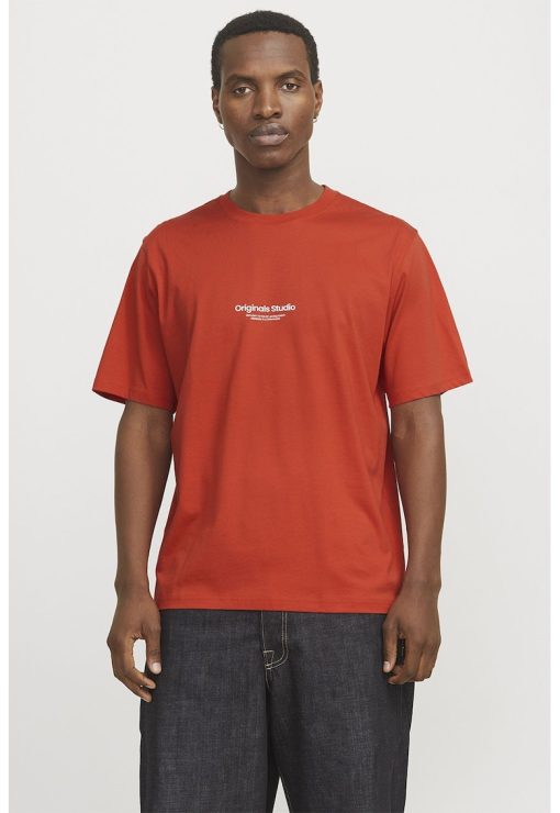 Tricou de bumbac cu imprimeu text-BARBATI/IMBRACAMINTE/Tricouri si maiouri-IMBRACAMINTE/Tricouri si maiouri