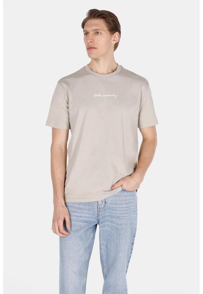 Tricou de bumbac cu imprimeu text-BARBATI/IMBRACAMINTE/Tricouri si maiouri-IMBRACAMINTE/Tricouri si maiouri